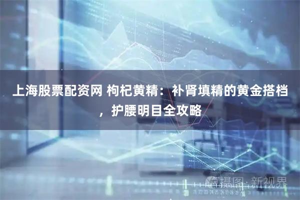 上海股票配资网 枸杞黄精：补肾填精的黄金搭档，护腰明目全攻略