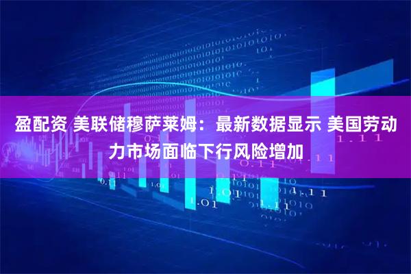 盈配资 美联储穆萨莱姆：最新数据显示 美国劳动力市场面临下行风险增加